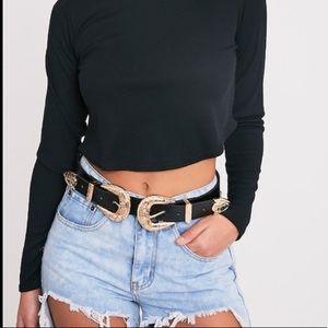 Double buckle belt